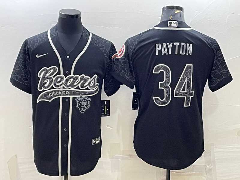 Men's Chicago Bears #34 Walter Payton Black Reflective Limited Stitched Football Jersey,We sell and wholesale Men's Chicago Bears #34 Walter Payton Black Reflective Limited Stitched Football Jersey on line form chian!